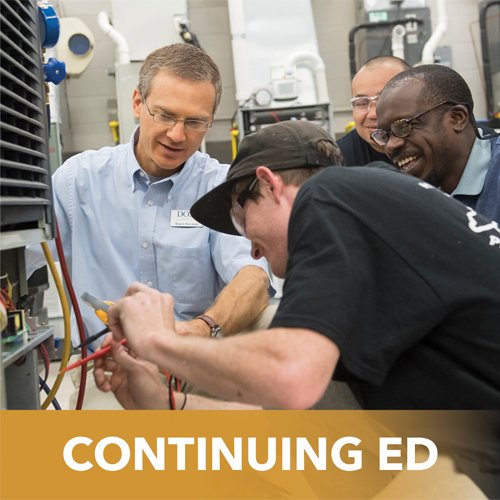 Text reads: "Continuing Ed"