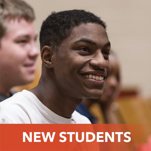 Text reads: "New Students"