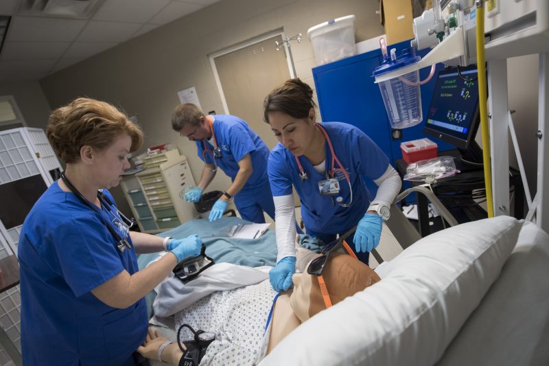 Nursing Students in Lab