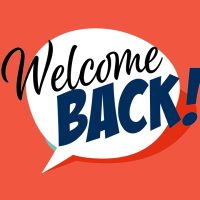 Text reads: "Welcome Back"
