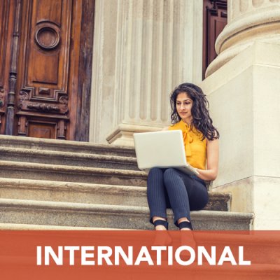 Text reads "International"