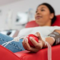 person donating blood