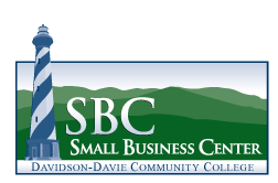 Icon Text reads: "SBC Small Business Center Davidson-Davie Community College"
