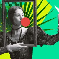 person dressed in medieval attire while taking a selfie