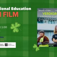 Text Reads: "International Education Irish Film"