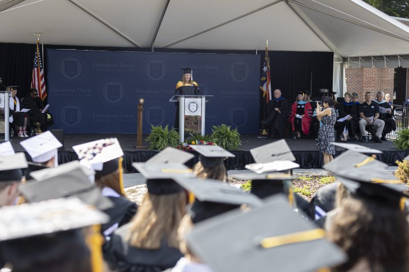 Davidson-Davie Community College Graduation Stage