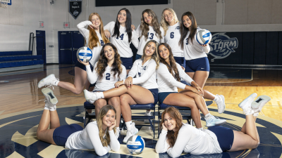 2024 Storm Volleyball Team in White Jerseys
