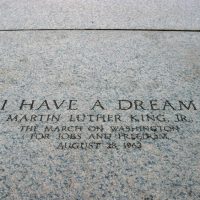 Spot commemorating the location of Martin Luther King's "I Have a Dream" Speech