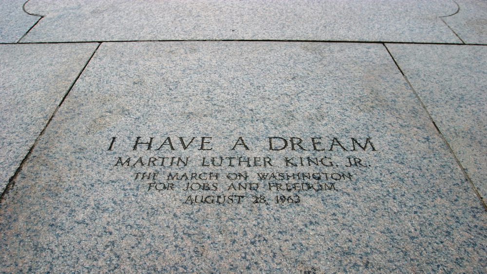 Spot commemorating the location of Martin Luther King's "I Have a Dream" Speech