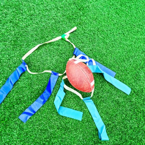 Flag,Football,Equipment,On,Green,Turf.,Sports,Equipment,For,Flag Flag,Football,Equipment,On,Green,Turf.,Sports,Equipment,For,Flag