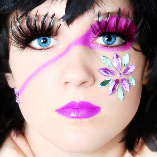 Beautiful,Fourteen,Year,Old,Girl,In,Artistic,Cosemetics. Girl in artistic cosmetics